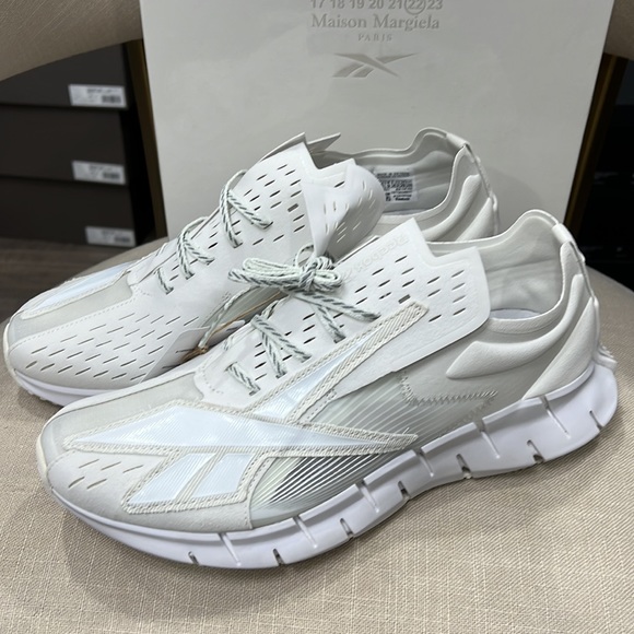 Maison Margiela x Reebok Zig 3-D Memory Of GW5008 White Sneakers - Picture 7 of 12